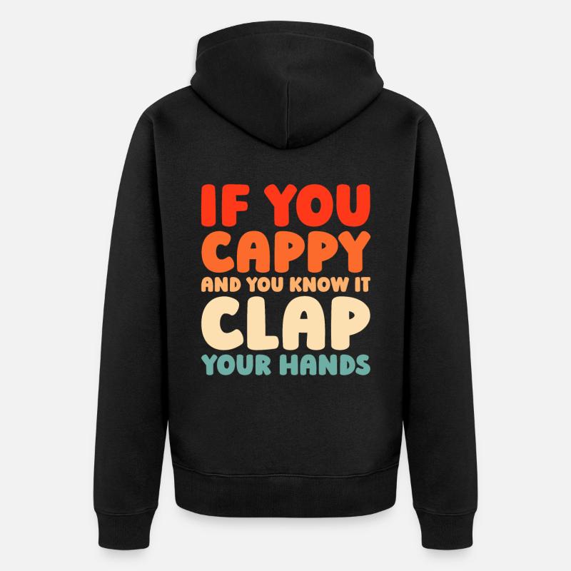 Capybara Wasserschwein - Veste à capuche bio Premium Unisexe - noir