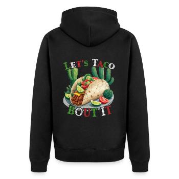 Drôle de tacos Dicton Cinco De Mayo Mexicain - Veste à capuche bio Premium Unisexe - noir - Dos - Nico (187cm)