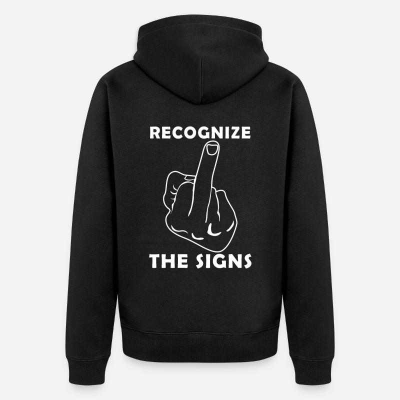 Sarcasme Misanthrope - Veste à capuche bio Premium Unisexe - noir