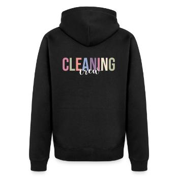 Caretaker of the school Caretaker - Unisex Premium Organic Zip Hoodie - black - Back - Nico (187cm)