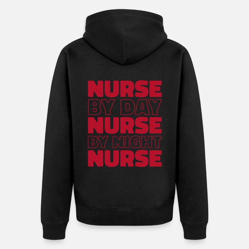 Infirmier - Veste à capuche bio Premium Unisexe - noir
