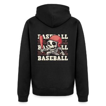 Base-ball - Veste à capuche bio Premium Unisexe - noir - Dos - Nico (187cm)