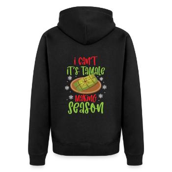 Cuisine mexicaine Tamale - Veste à capuche bio Premium Unisexe - noir - Dos - Nico (187cm)