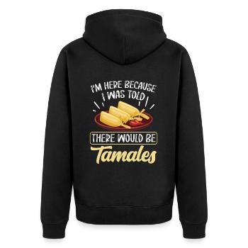 Cuisine mexicaine Tamale - Veste à capuche bio Premium Unisexe - noir - Dos - Nico (187cm)