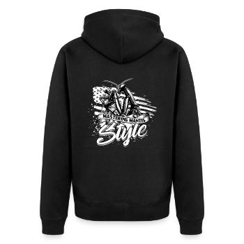 Mante religieuse Maîtriser le style de la mante - Veste à capuche bio Premium Unisexe - noir - Dos - Nico (187cm)