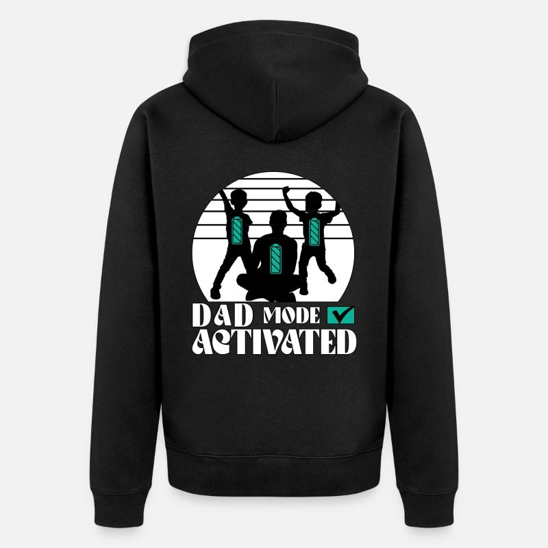 Mode papa activé - Veste à capuche bio Premium Unisexe - noir