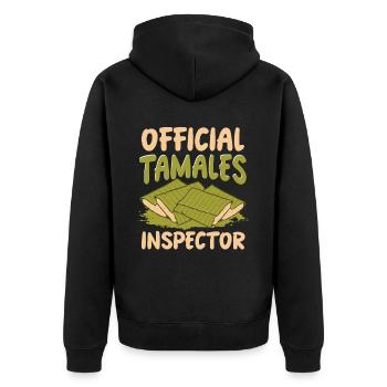Cuisine mexicaine Tamale - Veste à capuche bio Premium Unisexe - noir - Dos - Nico (187cm)