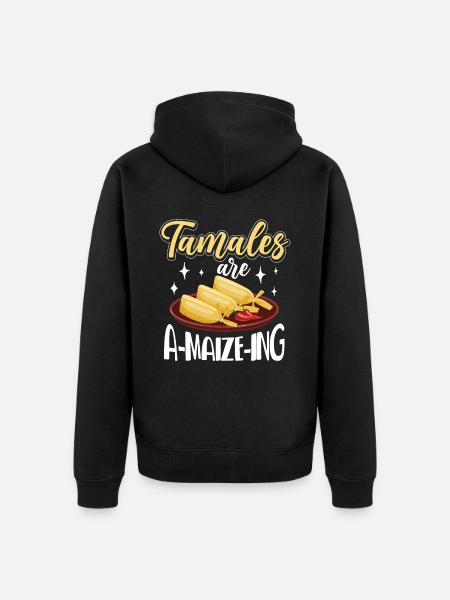 Cuisine mexicaine Tamale - Veste à capuche bio Premium Unisexe - noir