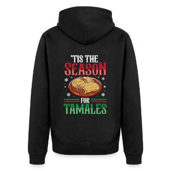 Cuisine mexicaine Tamale - Veste à capuche bio Premium Unisexe - noir - Dos - Nico (187cm)