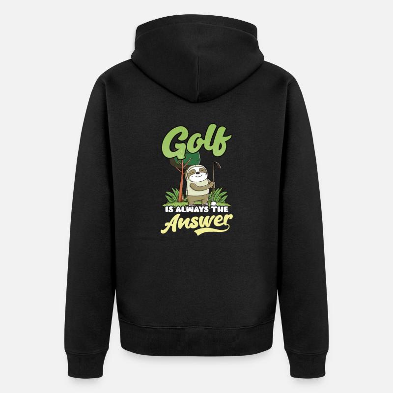 Réponse Golf Golf - Veste à capuche bio Premium Unisexe - noir