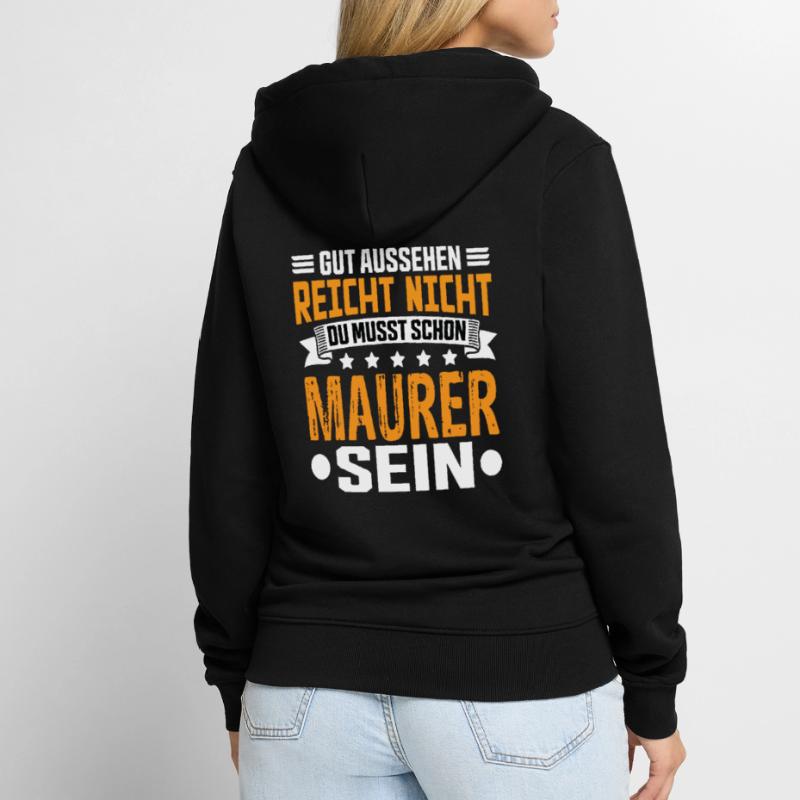 Bricklayer Building Construction Structural Engineer Bricklayer Funny Unisex Premium Organic Zip Hoodie