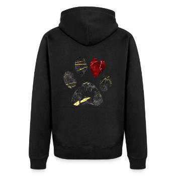 Chien, Meilleur ami, Propriétaire de chien, Homme, Femme, Chiens - Veste à capuche bio Premium Unisexe - noir - Dos - Nico (187cm)