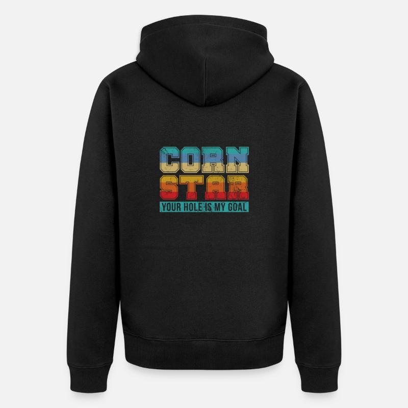 Cornhole - Unisex Premium Bio Zip Hoodie - Schwarz