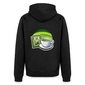 Thé chaud Earl Grey Girlie Coffee Lover Boissons chaudes - Veste à capuche bio Premium Unisexe - noir - Dos - Nico (187cm)