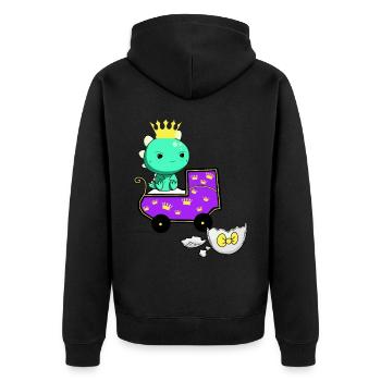 Bébé Dragon Dragon Grossesse Bébé Naissance - Veste à capuche bio Premium Unisexe - noir - Dos - Nico (187cm)