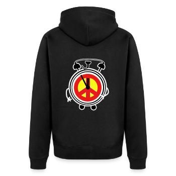 Réveil de la paix Symbole de paix Paix - Veste à capuche bio Premium Unisexe - noir - Dos - Nico (187cm)