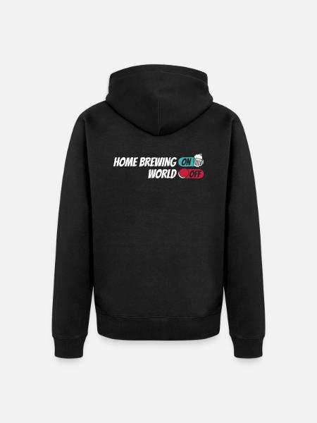 Hobby Brewer Beer Craft Beer - Unisex Premium Organic Zip Hoodie - black