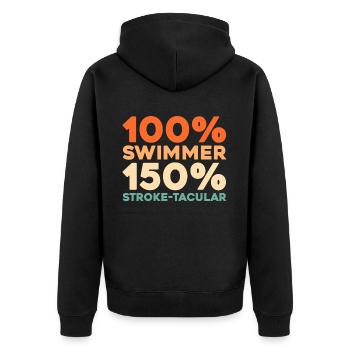 Nageurs nageurs - Veste à capuche bio Premium Unisexe - noir - Dos - Nico (187cm)