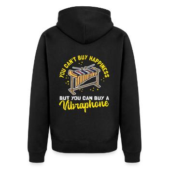 Vibraphone Vibraphone Musicien Cadeau Vibraphoniste - Veste à capuche bio Premium Unisexe - noir - Dos - Nico (187cm)