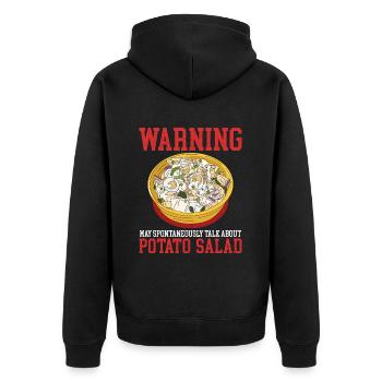 Salade de pommes de terre Cadeau de salade de pommes de terre - Veste à capuche bio Premium Unisexe - noir - Dos - Nico (187cm)