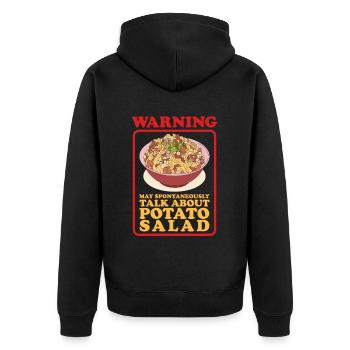 Salade de pommes de terre Härdöpfelsalat Cadeau - Veste à capuche bio Premium Unisexe - noir - Dos - Nico (187cm)