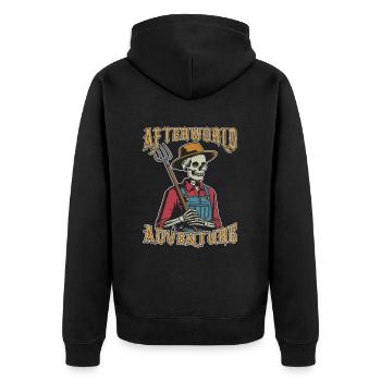 Farmer Farmer Afterworld Adventure - Veste à capuche bio Premium Unisexe - noir - Dos - Nico (187cm)