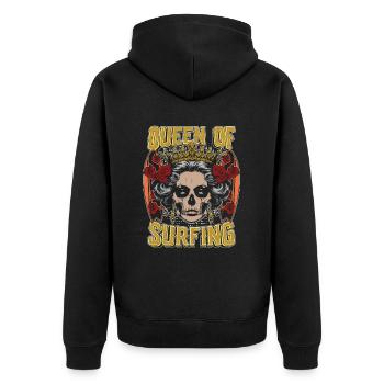 Surfer Surfen Reine Du Surf - Veste à capuche bio Premium Unisexe - noir - Dos - Nico (187cm)