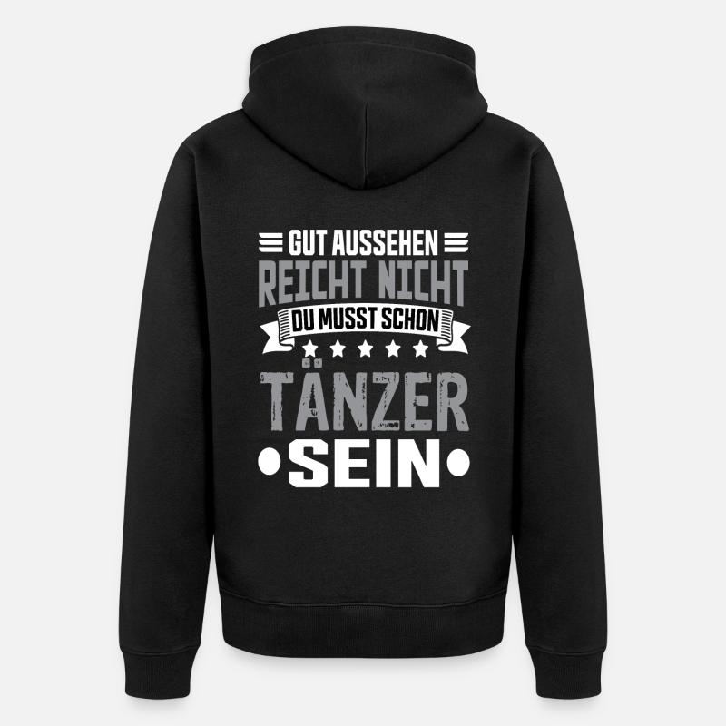 Tänzer - Unisex Premium Bio Zip Hoodie - Schwarz