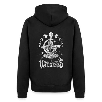 Sorcières mystiques gothique idée cadeau occulte - Veste à capuche bio Premium Unisexe - noir - Dos - Nico (187cm)