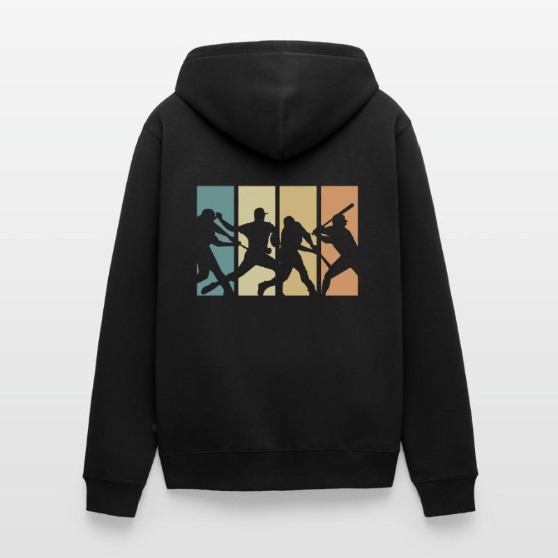Conception de baseball rétro évolution pour Veste à capuche bio Premium Unisexe