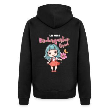 Lil Miss Kindergarten Jour de remise des diplômes Girl - Veste à capuche bio Premium Unisexe - noir - Dos - Nico (187cm)