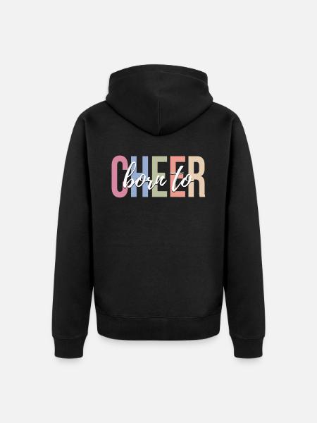 Cheerleading Cheerleaders - Unisex Premium Organic Zip Hoodie - black