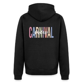 Circus Carnival Circus Lover Funny Circus - Unisex Premium Organic Zip Hoodie - black - Back - Nico (187cm)