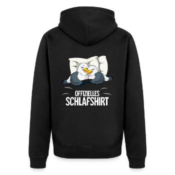 Chemise de nuit officielle Seagull - Veste à capuche bio Premium Unisexe - noir - Dos - Nico (187cm)