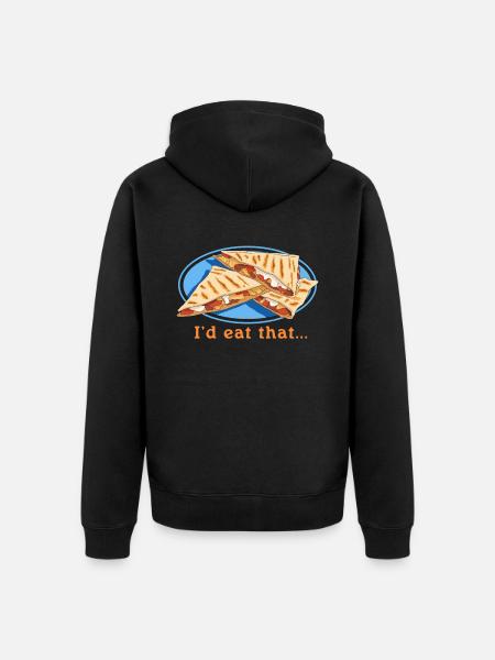 Quesadilla Tortillas Quesadillas Gift - Unisex Premium Organic Zip Hoodie - black