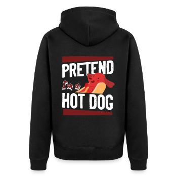 Hot Dog Adulte Faire semblant d’être un Hot - Veste à capuche bio Premium Unisexe - noir - Dos - Nico (187cm)