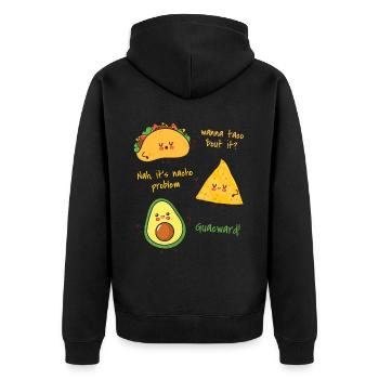 Avocat - Veste à capuche bio Premium Unisexe - noir - Dos - Nico (187cm)