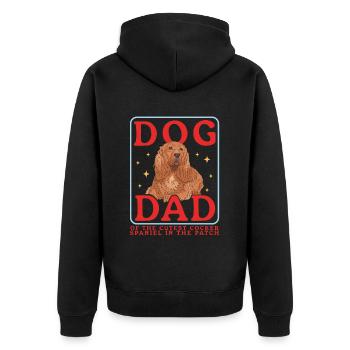 Cocker Spaniel Dad Cocker Spaniel Cadeau - Veste à capuche bio Premium Unisexe - noir - Dos - Nico (187cm)