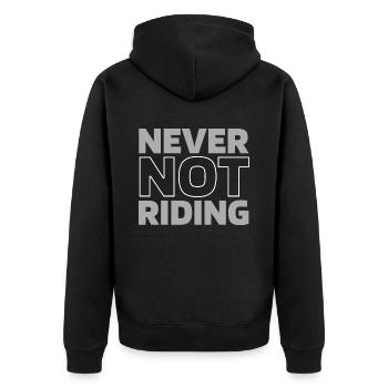 VTT VTT VTT - Veste à capuche bio Premium Unisexe - noir - Dos - Nico (187cm)