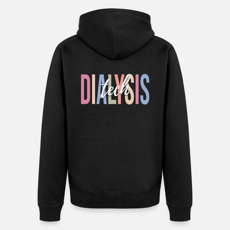 Technicien en dialyse - Veste à capuche bio Premium Unisexe - noir
