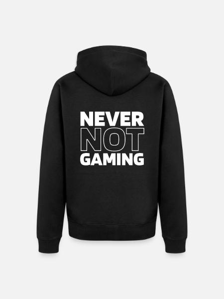 Gamer Gaming - Unisex Premium Bio Zip Hoodie - Schwarz