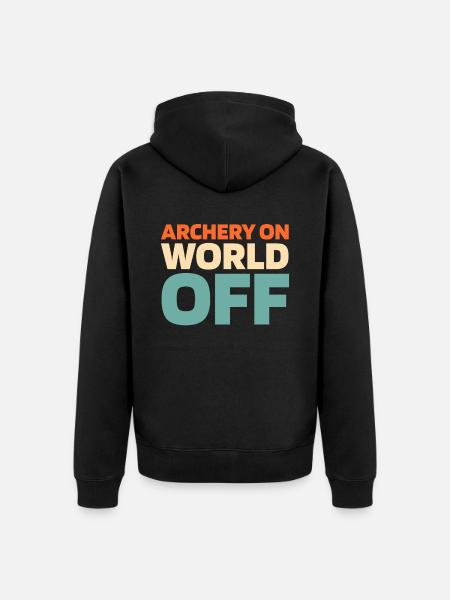Archery Archery Archery Archer - Unisex Premium Organic Zip Hoodie - black