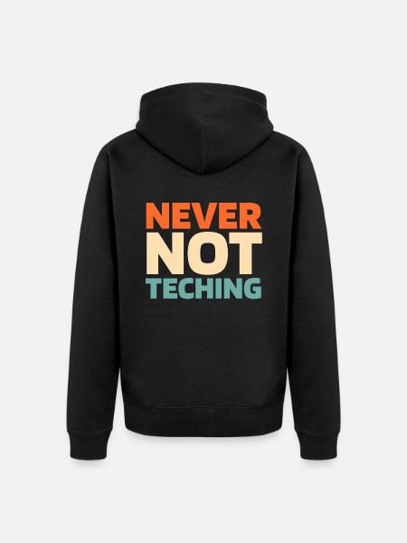 Teacher Pedagogue - Unisex Premium Organic Zip Hoodie - black