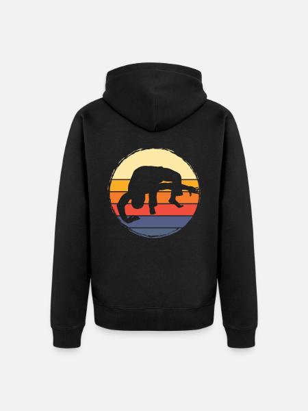 Capoeira - Unisex Premium Organic Zip Hoodie - black