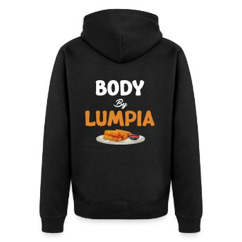 Body By Lumpia Pinoy Shanghai Lover Adobo - Veste à capuche bio Premium Unisexe - noir - Dos - Nico (187cm)