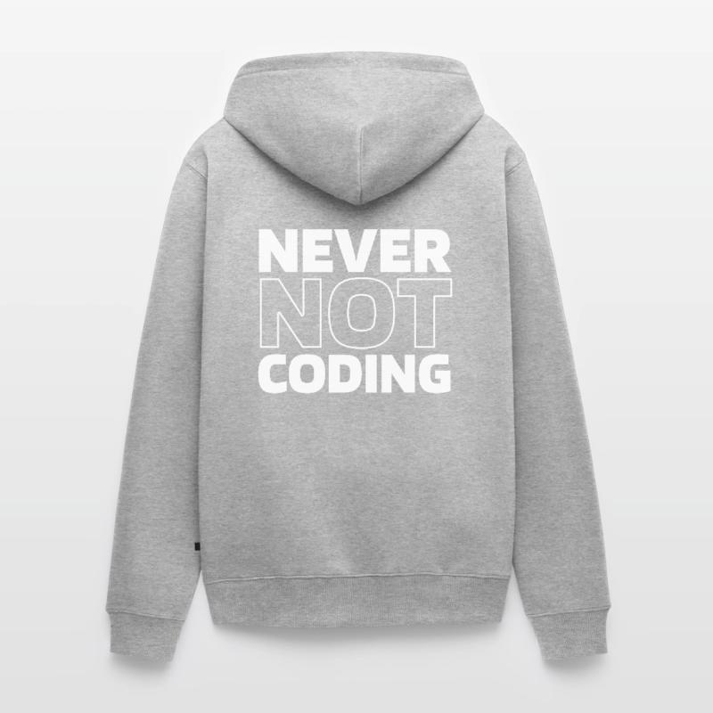 Developer Coder Programmer Unisex Premium Organic Zip Hoodie