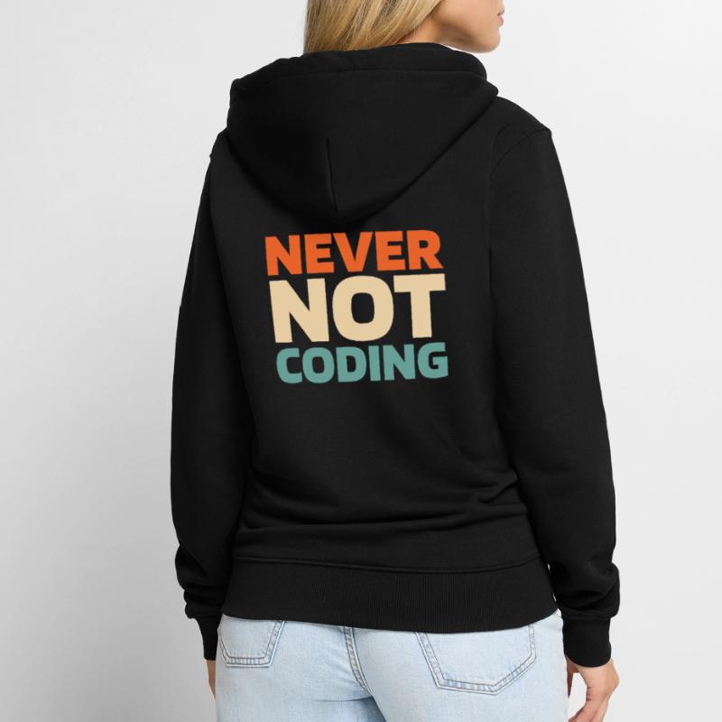 Entwickler Coder Programmierer Unisex Premium Bio Zip Hoodie