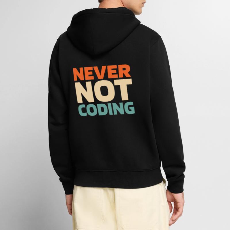 Entwickler Coder Programmierer Unisex Premium Bio Zip Hoodie