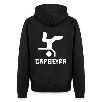 Capoeira - Veste à capuche bio Premium Unisexe - noir - Dos - Nico (187cm)