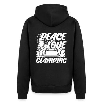 Glamping Camping Camping-car Camping-car - Veste à capuche bio Premium Unisexe - noir - Dos - Nico (187cm)